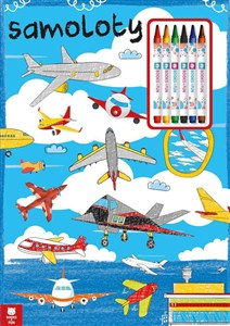 Bild von Kolorowanka Samoloty z kredkami