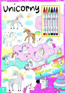 Bild von Kolorowanka Unicorny z kredkami