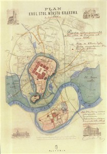 Obrazek Notes - plan miasta Krakowa