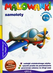 Bild von Malowanki 8 Samoloty + pisak z naklejkami