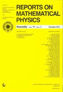 Bild von Reports on Mathematical Physics 53/3 wer.kraj.