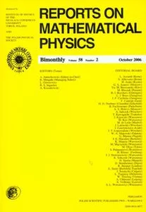 Bild von Reports on Mathematical Physics 58/2