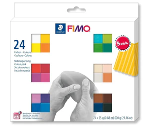 Obrazek Zestaw FIMO soft kolory Basic 24x25g Staedtler