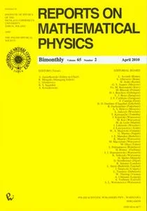 Bild von Reports on Mathematical Physics 65/2