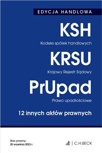 Bild von Kodeks spółek handlowych Krajowy Rejestr Sądowy Prawo upadłościowe 12 innych aktów prawnych