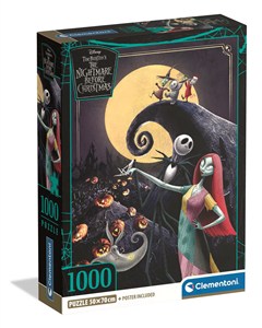 Bild von Puzzle 1000 Compact Nightmare Before Christmas 37060