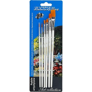 Bild von Pędzle artystyczne syntetyczne mix 6szt