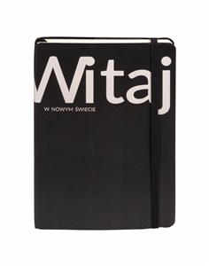 Obrazek Notes Witaj A5 kratka czarny
