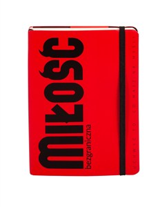 Bild von Notes Miłość A5 kratka czerwony