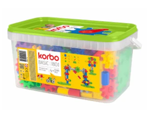 Bild von Klocki Korbo Basic 180 elementów