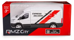 Bild von RMZ City FORD TRANSIT VAN 2018 biały w skali 1:43