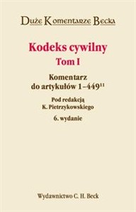 Obrazek Kodeks Cywilny t.1 Komentarz do artykułów 1 - 449.