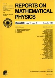 Bild von Reports on Mathematical Physics 90/3