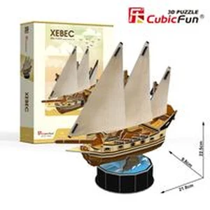 Bild von Puzzle 3D Żaglowiec Xebec 53 elementy