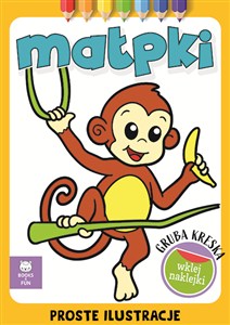 Bild von Małpki z naklejkami Gruba kreska