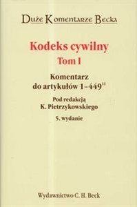 Obrazek Kodeks cywilny t.1