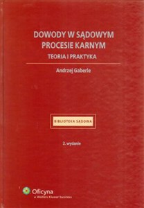 Bild von Dowody w sądowym procesie karnym Teoria i praktyka