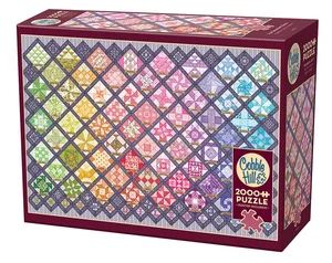 Bild von Puzzle 2000 Tęczowy patchwork