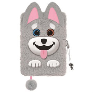 Bild von Pamiętnik A5 Włochacz z kłódką 3D Husky