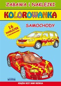 Obrazek Kolorowanka Samochody Zabawa i naklejki. Kolorowanka