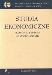 Bild von Studia ekonomiczne Economic studies 1-2