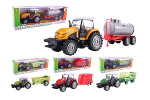 Obrazek Traktor z przyczepą mix