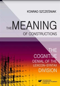 Bild von The Meaning of Constructions