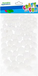 Obrazek Pompony białe 90szt