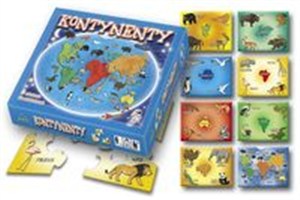 Obrazek Kontynenty 8 układanek dla najmłodszych