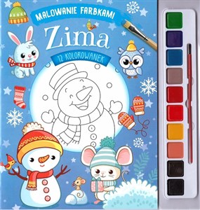 Obrazek Malowane farbkami Zima