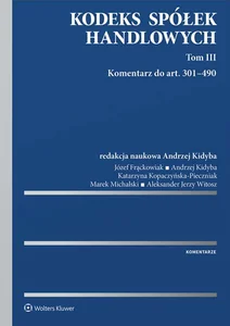 Bild von Kodeks spółek handlowych Tom 3 Komentarz do art.. 301-490