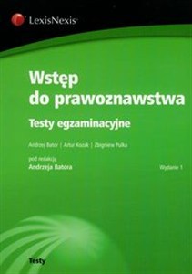 Obrazek Wstęp do prawoznawstwa Testy egzaminacyjne