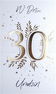 Obrazek Karnet Urodziny 30