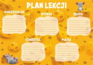 Obrazek Plan lekcji - Ser (5szt)