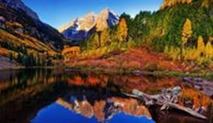 Bild von Puzzle Jezioro Maroon Aspen 1000