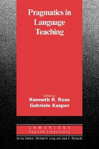 Bild von Pragmatics in Language Teaching