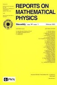 Obrazek Reports on Mathematical Physics 89/1
