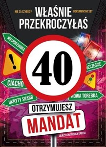 Obrazek Karnet Urodziny 40