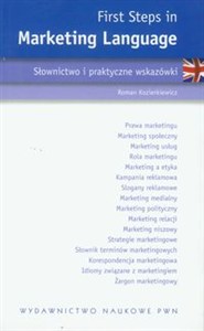 Bild von First Steps in Marketing Language Słownictwo i praktyczne wskazówki