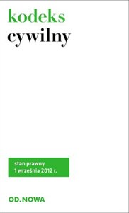 Bild von Kodeks cywilny stan prawny 1 września 2012r.