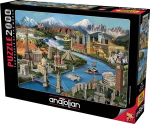 Obrazek Puzzle 2000 Słynne zabytki