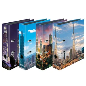 Obrazek Segregator A4 8cm Drapacze chmur max file mix