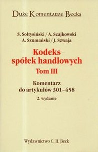 Obrazek Kodeks spółek handlowych t.3