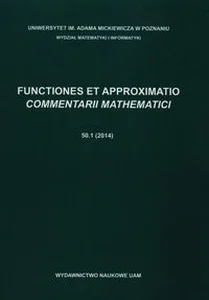 Bild von Functiones et approximatio Commentarii mathematici 50.1 2014