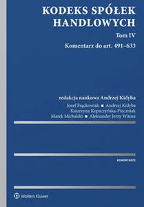 Bild von Kodeks spółek handlowych Tom 4 Komentarz do art. 491–633