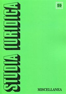 Bild von Studia Iuridica Tom 59 Miscellanea