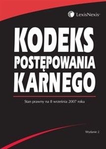 Bild von Kodeks postępowania karnego Stan prawny na 8 września 2007