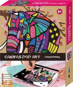 Bild von Płótno pop art słoń