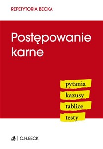 Bild von Postępowanie karne pytania, kazusy, tablice, testy