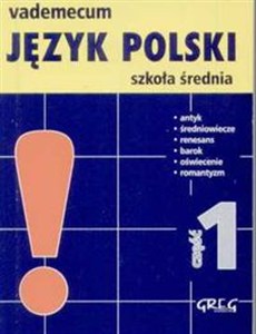 Bild von Vademecum mini Język polski 1 Szkoła średnia